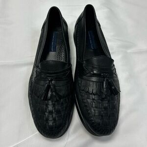 Black Leather Men's Loafers